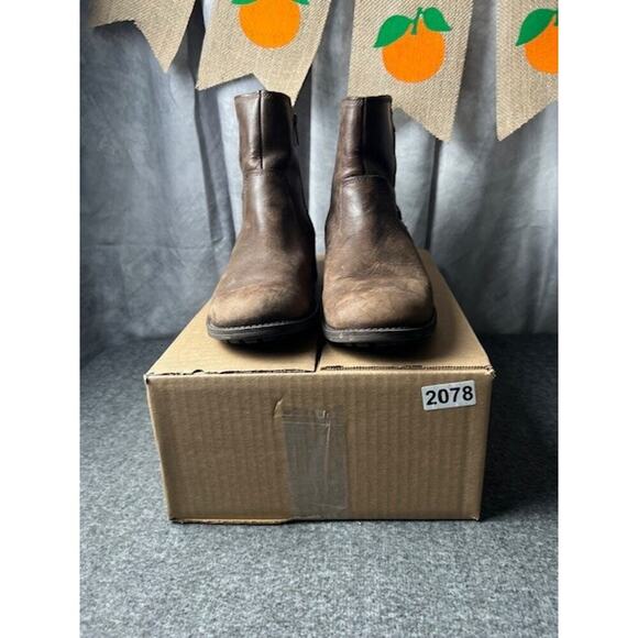 UGG Australia Orion Buckled Zip-Up Moto Buckle Leather Booties 1007769 Stout 9.5 - Picture 9 of 9